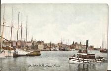 St John New Brunswick Canada Waterfront 1910 Vintage Postcard C18 picture