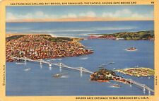 D2241 San Francisco-Oakland Bay Bridge, Golden Gate Bridge, San Francisco, CA PC picture