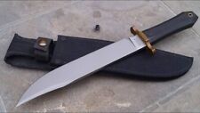 CUSTOM HANDMADE D2 TOOL STEEL HUNTING BOWIE KNIFE SURVIVAL KNIFE WITH SHEATH picture