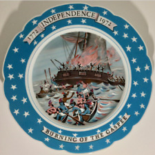 1972 Burning of the Gaspee Porcelain Plate Haviland Limoges 1772 Independence picture