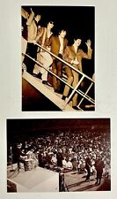 The Beetles In Las Vegas Concert Waving Vintage Reprint 1964 Postcard Lot picture