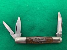 💯1878-1932 Hammer Brand NEW YORK KNIFE CO. 3 BLD. BONE 