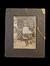 Antique Oyster Bay NY 1907 Boy Boat Photograph picture