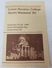 Culver Stockton College 1980 Alumni Weekend Program Cornwell Edwards picture