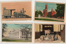 10 Vintage Linen Postcards Smithsonian Institute Washington DC New picture