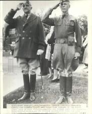 Press Photo Maj. Gen. Daniel Van Voorhis & Col. Charles L. Scott at Fort Knox picture