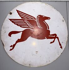 vintage Tin pegasus mobil oil sign metal. Sold as found. See pictures. picture