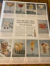 Vintage 1953 Carioca Rum Holiday Drinks Rum Recipes ad picture