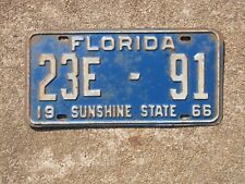 1966 Florida License Plate FL Bay County Chevy Chevrolet Dodge Ford 23E 91 picture
