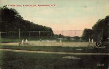 Tennis Court Antler's Club Amsterdam New York NY c1910 Postcard picture