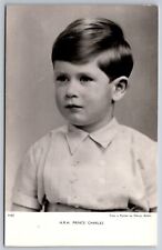 British Royalty~HRH Prince Charles~From Portrait By Marcus Adams~c1952 RPPC picture