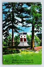Braddock's Grave Hwy 40 ShiniColor Postcard Uniontown Pennsylvania PA picture
