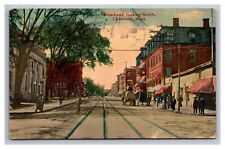Postcard Lawrence Massachusetts Broadway Street Scene picture