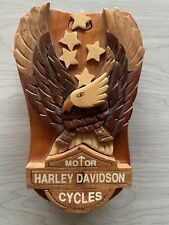 Wooden Harley Davidson Handmade Secret Puzzle Box Trinket Jewelry Stash Storage picture