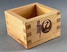 JAL SMALL WOODEN BOX JAPAN AIR LINES FLY JAL VINTAGE RETRO AIRLINE picture