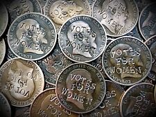 Votes for Women Suffragette Penny . Defaced Edward VII Coin . Buy 2 Get 1 Free picture