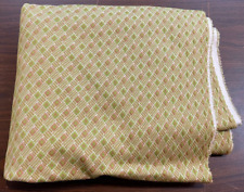 Antique Mid Century Knit Polyester Fabric Light Green Decor Crafts picture