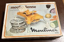 Vintage 70s Moulinex 445 Mouli-Julienne 5 Disc Slicer Shredder Grater France Org picture