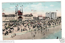 Bath House Ocean Park Beach Vintage postcard 1925 California picture