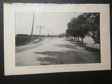 1913 photo plate ◇ new road near the village of Mendon new york Monroe county  picture