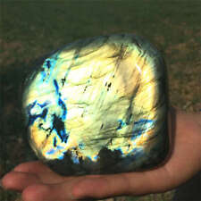 1.2kg Natural Labradorite Quartz Crystal Spectrolite Mineral Reiki healing picture