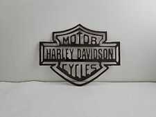 Harley Davidson Wall Hanging Logo Metal Work Handmade 13.5