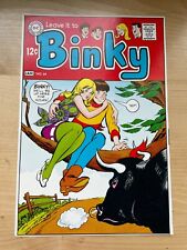 LEAVE IT TO BINKY #64 COVER ART original PROOF 1968 HIDE IN TREE FROM BULL DC picture
