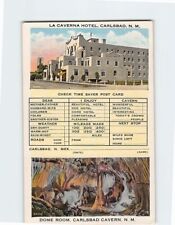 Postcard La Caverna Hotel & Dome Room Carlsbad Cavern New Mexico USA picture