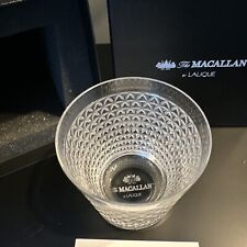 The Macallan Single Malt Scotch LALIQUE ROCKS GLASS TUMBLER picture