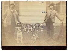 1900 Pheasant Hunt Photo Dogs Shotguns Bird Hunting Antique Men Hunters Shoot picture