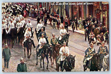 Postcard HM Emperor at the Head of his Bodyguard c1910 WW1 Oilette Tuck Art picture