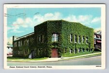 Somerset PA- Pennsylvania, Penna National Guard Armory, Vintage c1957 Postcard picture