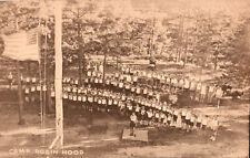 CAMP ROBIN HOOD Photo | Boys Saluting the USA Flag | Vintage | Sepia Print picture