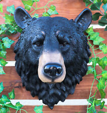 Ebros Large Olympic Black Bear Head Wall Decor Plaque 16