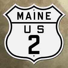 Maine US route 2 highway marker road sign Atlantic Coast Bangor Houlton 1926 picture