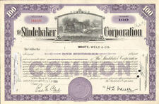The Studebaker Corporation 1940s 1950s vintage auto car stock certificate share picture