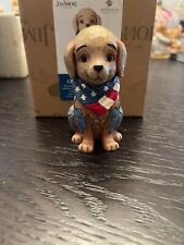 Jim Shore Heartwood Creek Mini Patriotic Puppy - 3.5