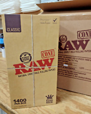 Raw Classic - King size Rolling paper Cones 1400 - BULK BUY  picture