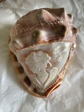 VTG Victorian Women Cameo hand carved Conch Shell Decoration Italy picture
