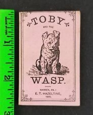 Vintage 1883 Piso's Cure Quack Medicine Dog Toby Wasp Graphic Warren PA Booklet picture