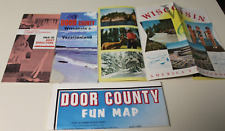 Vintage 1950's 1960's Door County Wisconsin Peninsula Travel Brochures Maps picture