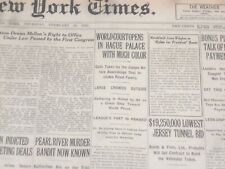 1922 FEBRUARY 16 NEW YORK TIMES - WORLD COURT OPENS IN HAGUE PALACE - NT 9014 picture