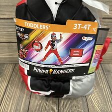 NWT Dino Fury Red Ranger Power Rangers Toddler 3T 4T Halloween Costume picture