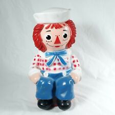 Raggedy Andy Bank The Bobbs Merrill Co. Vintage Plastic 11 Inch Tall 1972 picture