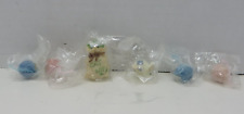 1997 PRISCILLA HILLMAN MINIATURE 3 BALLS OF YARN, MOUSE AND BAG OF CAT NIP picture