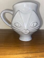 Johnathan Adler Utopia Cat Mug Double Sided Gray picture