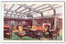 c1940's M.S. Asama Maru  Smoking Room Interior Steamer Japanese Liner Postcard picture