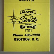 Vintage 1970s Safari Beach Motel Canada Tiki Starlite Atomic Age Matchbook Cover picture