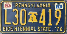 1976 EXPIRED Pennsylvania License Plate  picture