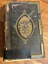 Antique Victorian 1800s English Small Gold Gilded  Bible, His Majesty’s Command picture